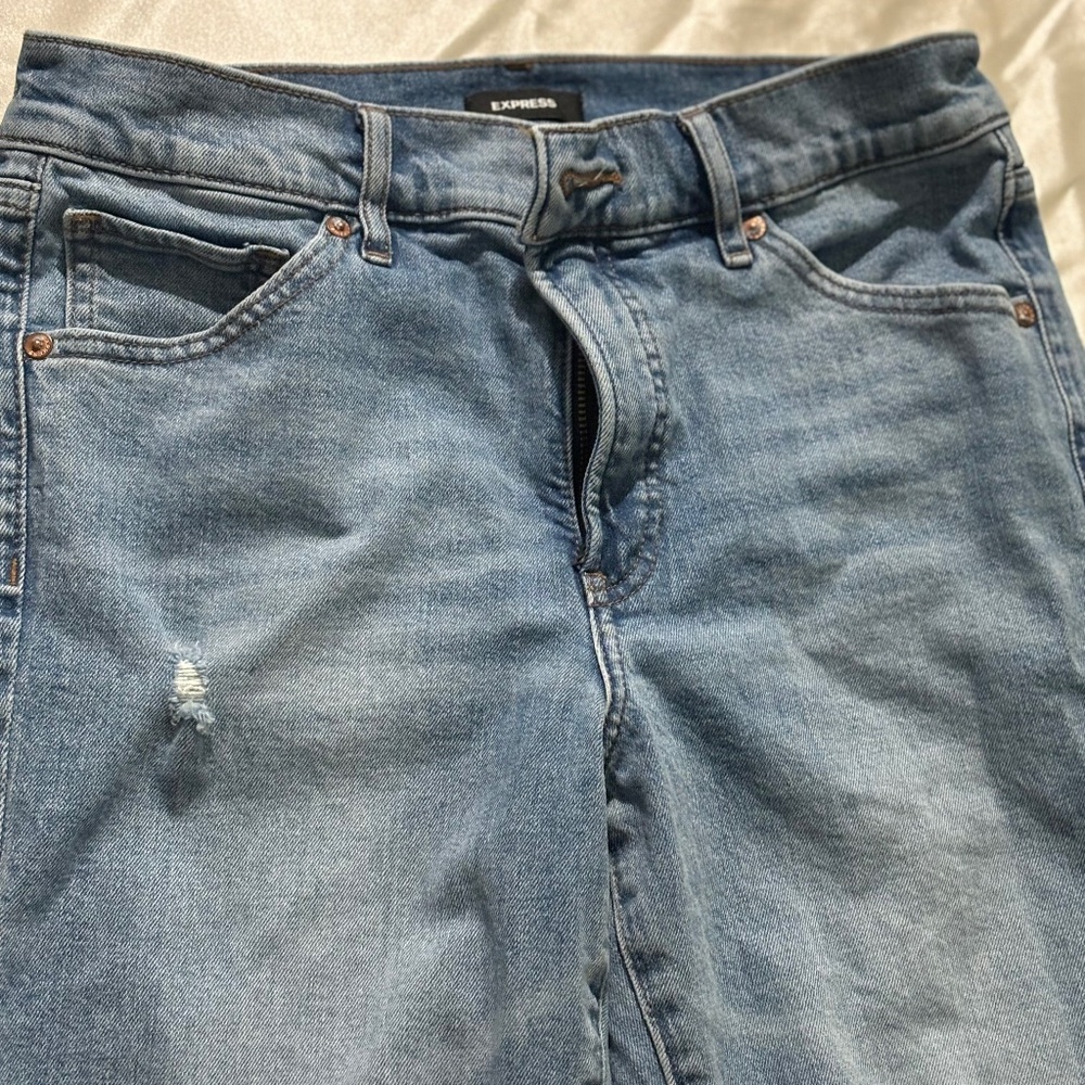 Express 8R Flare Ripped Jeans